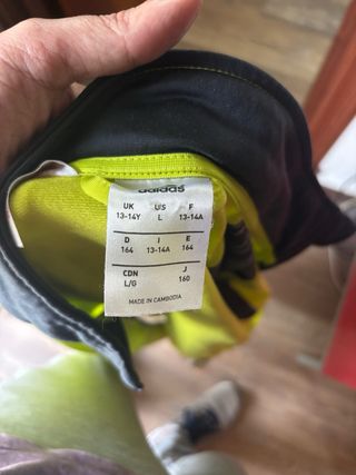 Chaqueta chándal Adidas amarilla y negra