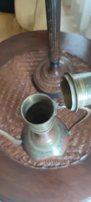 Tetera Marroquí Antigua Latón
