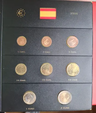 57 monedas € España de 1999 a 2005