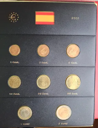 57 monedas € España de 1999 a 2005