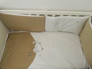 Edredón y chichonera cuna ositos