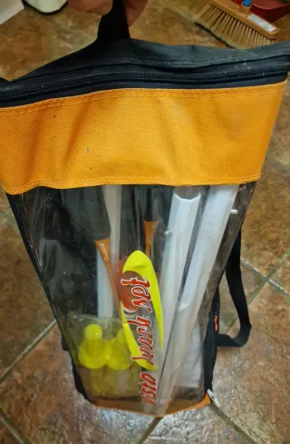 SET PALAS BADMINTON PLAYA CON RED. NUEVO