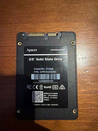 Disco Duro SSD Apacer Panther 512GB SATA 2.5