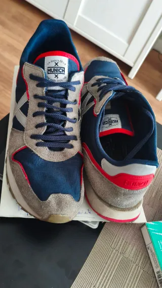 Zapatillas Munich Azul y Gris