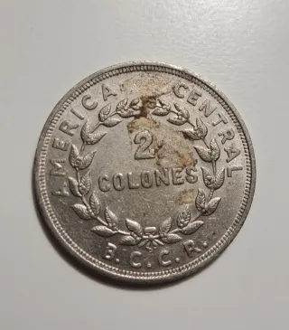 Moneda Costa Rica 2 Colones 1978