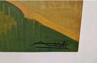 Artioli paesaggio montagne innevate