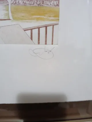 Litografía Marco Madera Marrón