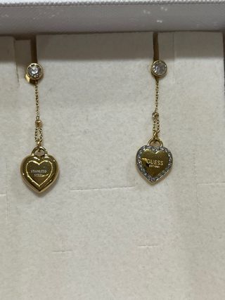 Pendientes Guess Corazón Dorados