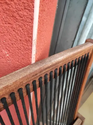 Tumbona exterior IKEA madera y tela