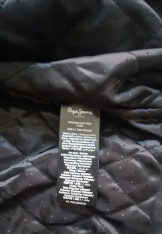 Cazadora Biker Pepe Jeans Negra PORTOBELLO. L