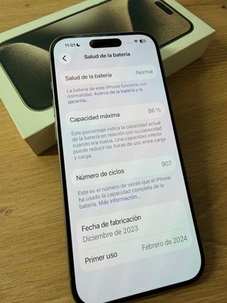 iPhone 15 Pro 256 GB Titanio