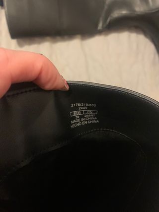 Botas Zara Negras Plataforma