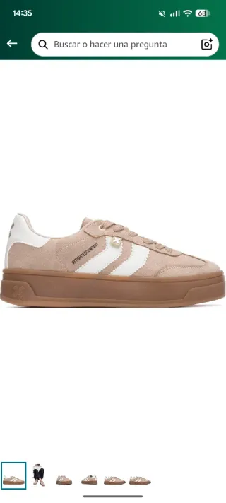 Zapatillas Xti Beige Talla 39.