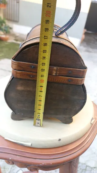 Cofanetto vintage legno e similpelle