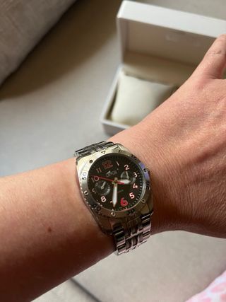 Reloj Lotus Plata y Negro