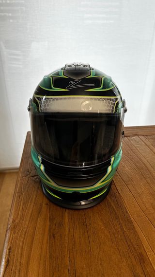 Casco Zamp RZ-42 CMR Niño Verde,  talla 54