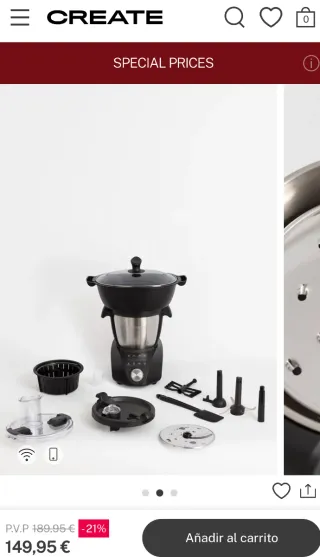 Robot de cocina Chefbot Compact nuevo.