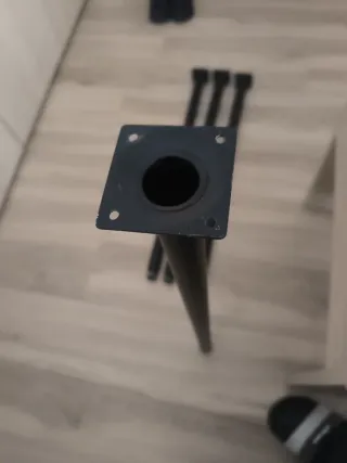 Patas de mesa metálicas negras (4 unidades)