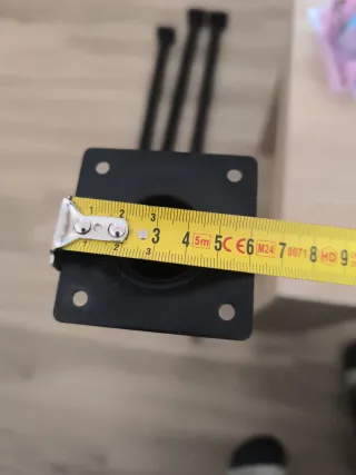 Patas de mesa metálicas negras (4 unidades)