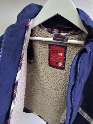 Giacca bambina blu con fiocco interno removibile