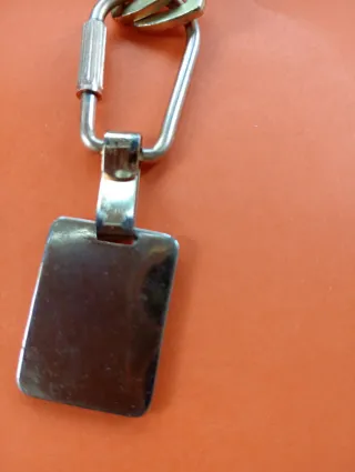 Portachiavi vintage con moschettone e chiavi