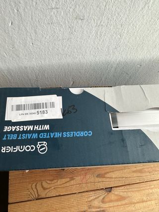 COMFIER Cinturón Térmico Vibratorio Lumbar