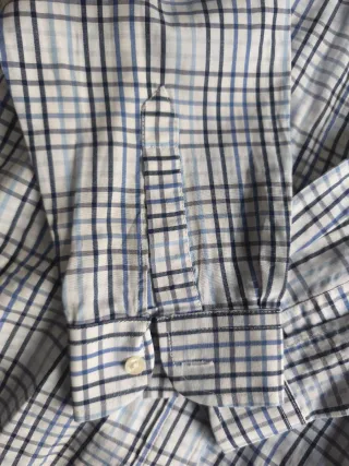 Camisa Polo Ralph Lauren cuadros azules talla 14 a