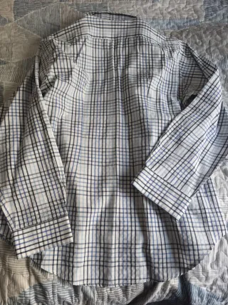 Camisa Polo Ralph Lauren cuadros azules talla 14 a