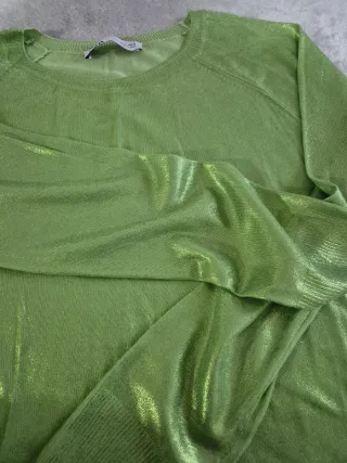 Jersey Zara verde brillante