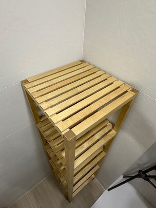 Estantería de baño de madera Ikea