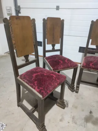 Juego de 5 Sillas Antiguas