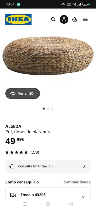 2x Pufs redondos Alseda