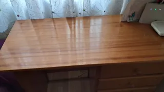 Escritorio madera pino con 4 cajones