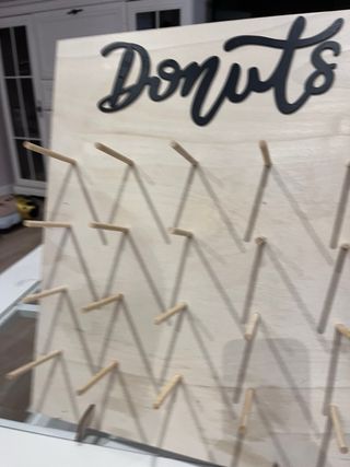 Panel expositor de dónuts