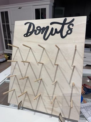 Panel expositor de dónuts