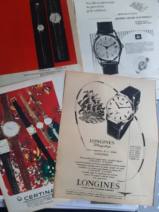 Lote 50 Anuncios Originales Relojes Certina