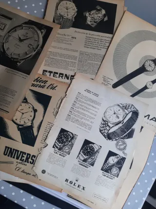 Lote 50 Anuncios Originales Relojes Certina