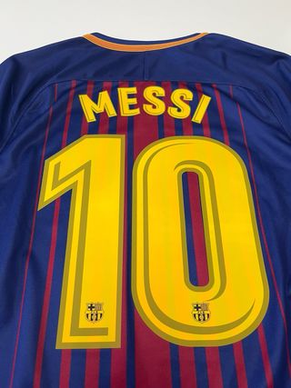 Camiseta FC Barcelona 2017 2018 Messi #10 nike
