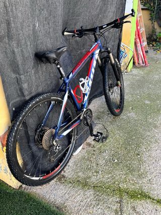 Bicicleta Scott Montaña Azul/Roja/Blanca