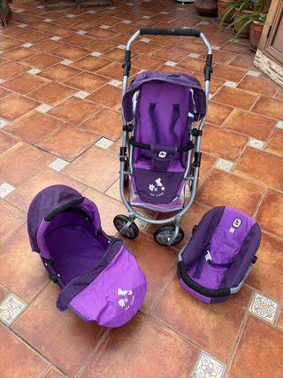 Carro de muñecas 3 en 1