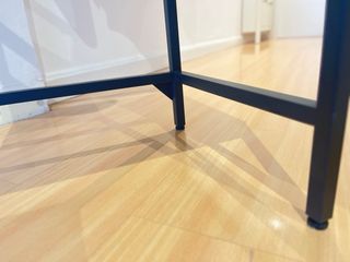 Escritorio consola hierro y vidrio