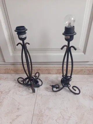 Lámparas de metal forjado