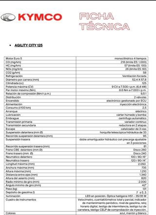 Moto Kymko Agility city 125, 2012