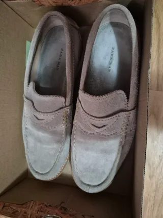 Mocasines Zara Hombre Beige