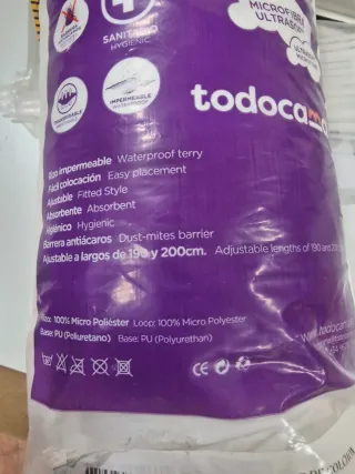 Protector Colchón Impermeable Todocama 180cm