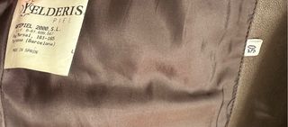 Chaqueta de piel marrón talla 50