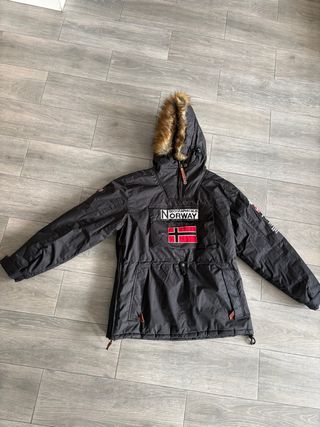 Abrigo Geographical Norway Negro Talla XL