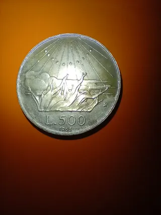 Moneta 500 Lire Dante Alighieri