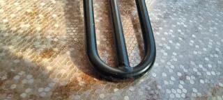 4Soportes Hierro Patas Mesa Negro