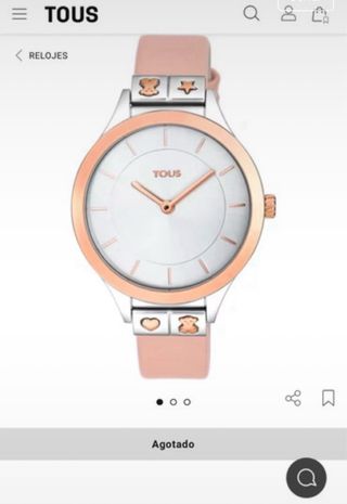 Reloj TOUS Oro y Rosa, con detalles de oso